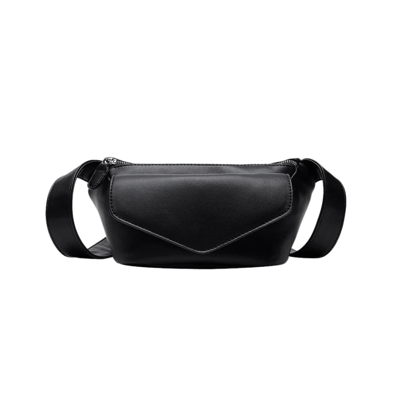 Sac Banane Besace Noire Femme Cuir Sac Banane Noir à Bandoulière
